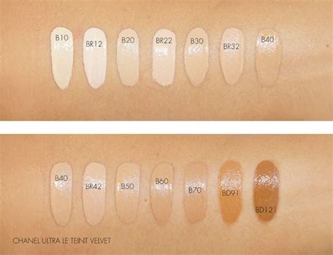 velvet foundation chanel|chanel foundation color shade chart.